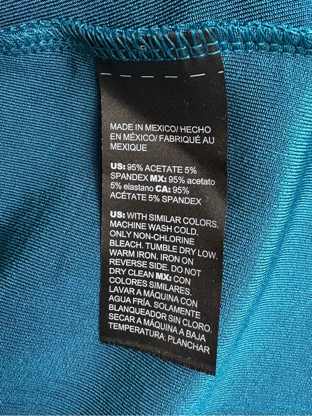 NWT Chico's Travelers Striking Teal A-Line Midi Dress Size 4 US 20/22 2XL - Picture 10 of 11